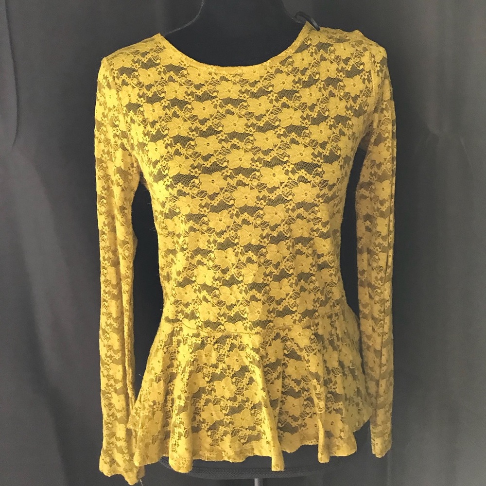 H&M divided peplum top